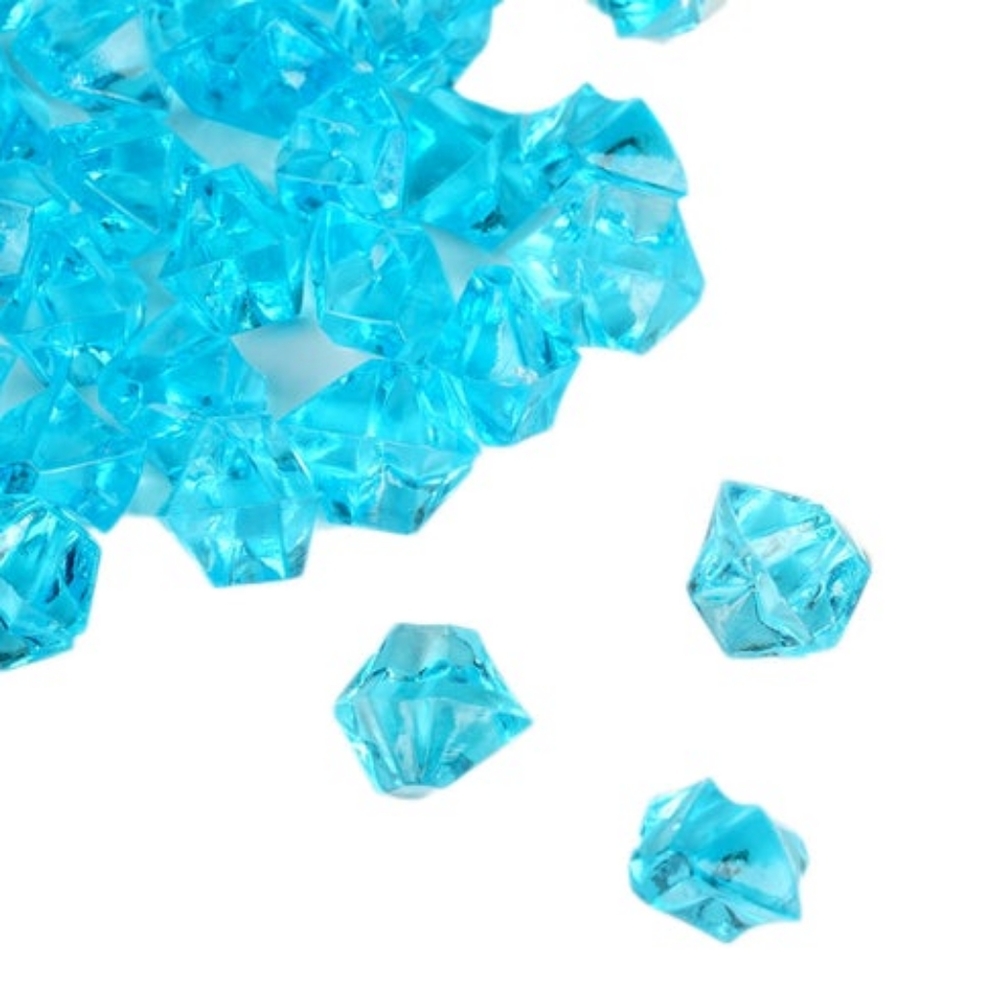 Blue crystals, vase filler